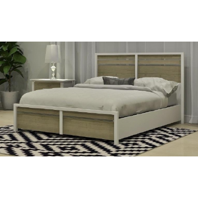 5791 Full Bed (White/Ash)